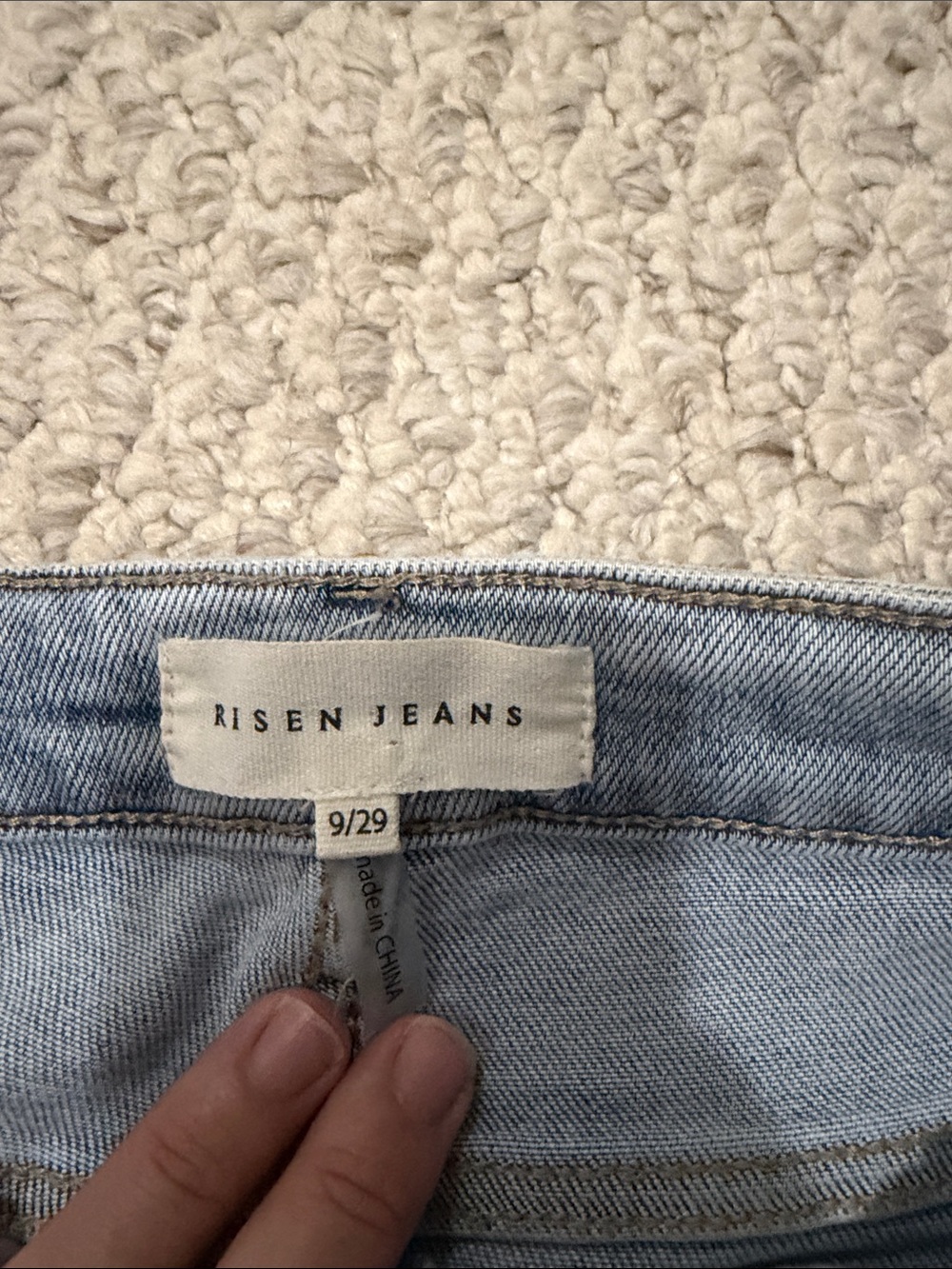 Risen Ankle Flare Jeans with Subtle Distressing - Picture 3 of 5